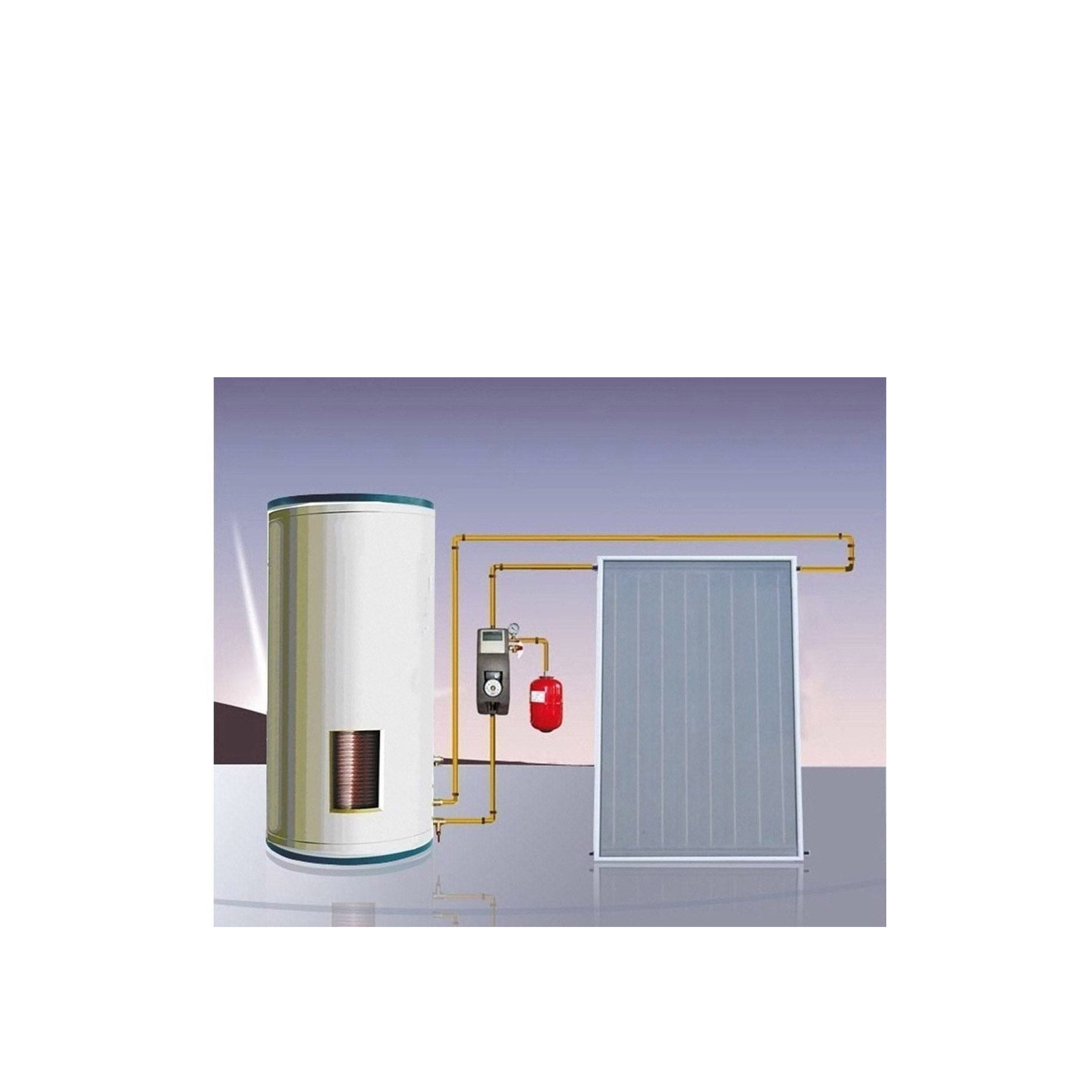 太阳能热水加热器用压力罐工业太阳能平板系统热水器集热器 - buy