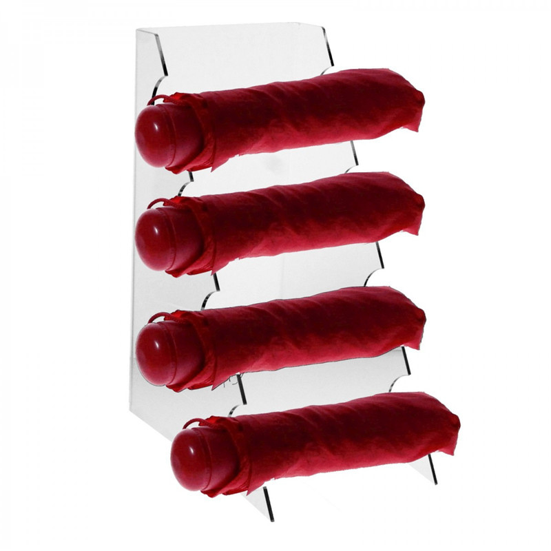 Прозрачный изготовленный на заказ пластиковый зонтик стойки акриловые зонтик стенд