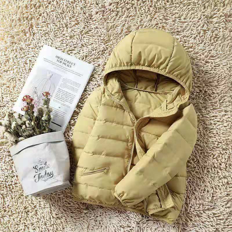 Лидер продаж, Детский пуховик, брендовая Ультралегкая пуховая куртка на заказ для детей