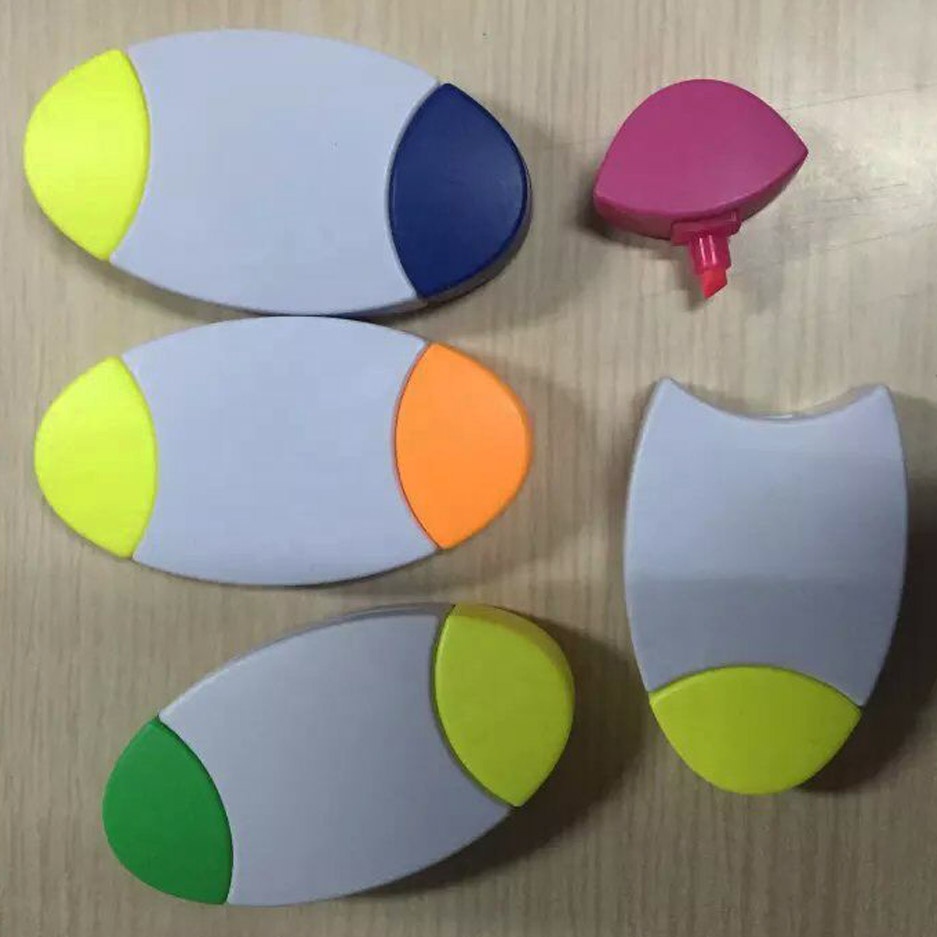 New design 4 colors highlighter pen for children