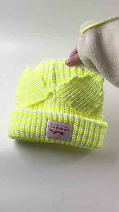 帽子 24AW LOOP YARN SHAGGY CAT EAR KNIT CAP Arkyve Crochet Cat Hat | JD Sports