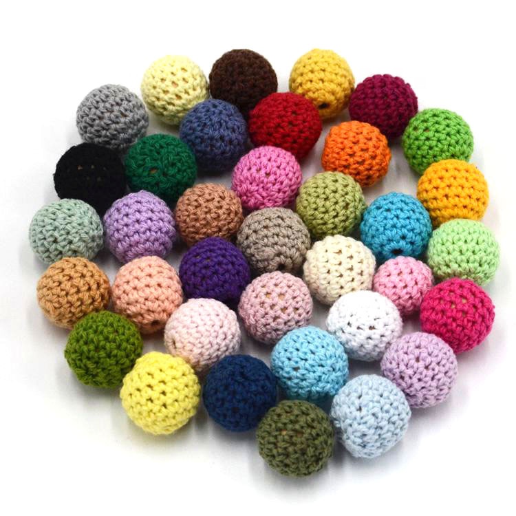 20mm Baby Nursing Teething Crochet Beads Balls