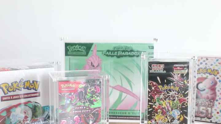 Acrylic Case Display for Pokmond Booster Box Half 18-packs (BB) Pokemond Booster Pack Acrylic Case Acrylic Case Display for Pokmond Booster Box Half 18-packs (BB) Pokemond Booster Pack Acrylic Case
