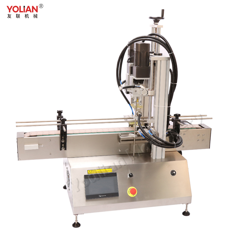 CDX-500 Настольный пневматический спрей бутылки/укупорочная машина откручивать, пластиковые бутылки для воды винт укупорочные машины