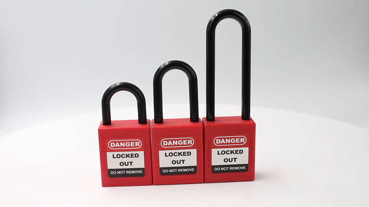 Lockout Tagout 76mm Long Plastic Shackle Safety Padlock| Alibaba.com