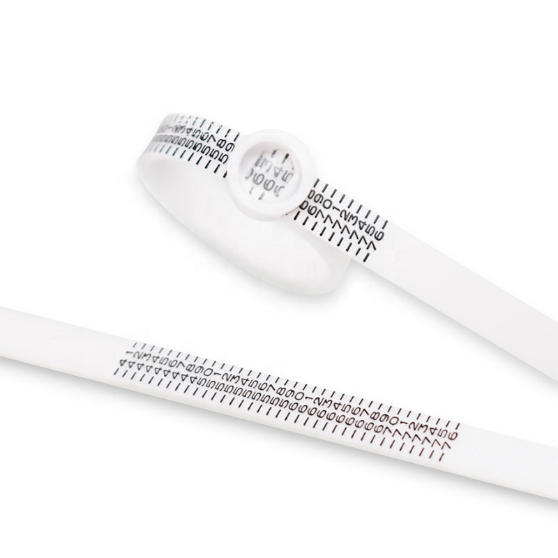 Европейский, британский, американский, HK JP, корея, белый пластиковый измерительный прибор для пальцев, пластиковое кольцо с лупой