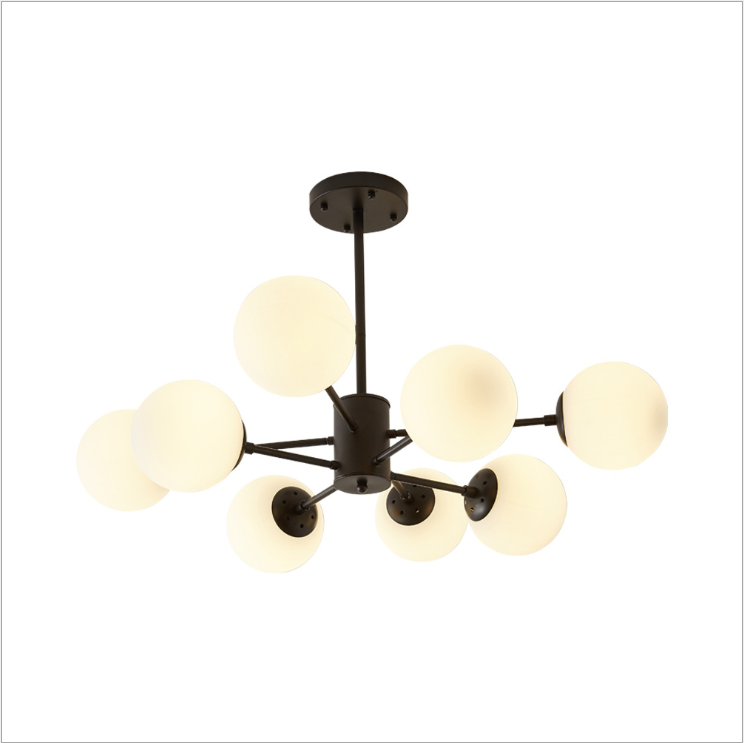 Оптовая продажа столовой декоративный современный стеклянный шар подвесные светильники