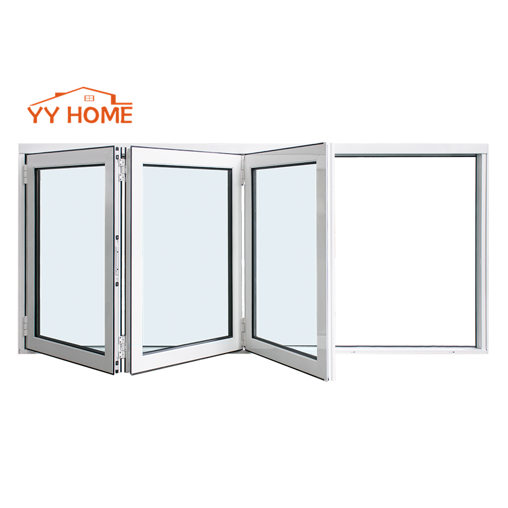 Multi-ponto de sistemas de bloqueio de janelas de vidros duplos Austrália design dobrável de alumínio Bi-Fold