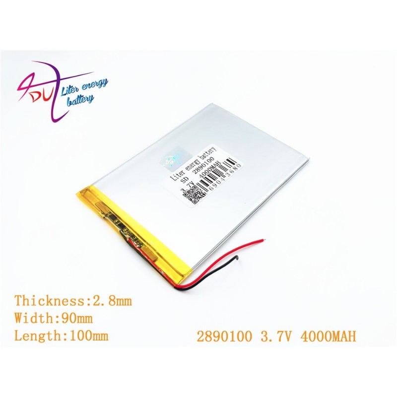 3,7 V,4000mAH 2890100 3090100 3,7 v литиевая батарея (полимерная литий-ионная батарея) литий-ионная батарея для Mp3 MP4 MP5 GPS