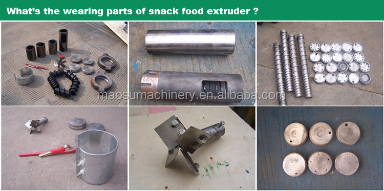 Low price good quality corn snacks food extruder corn puff making machine