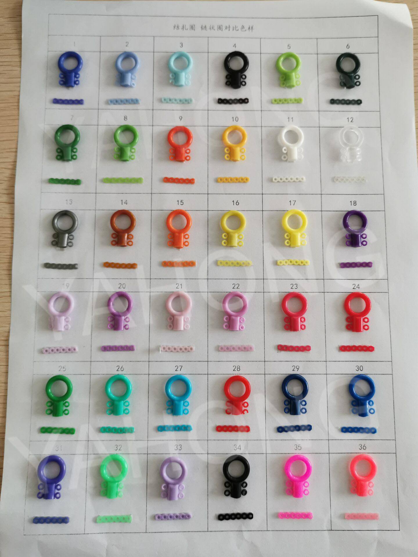 牙齿正畸结扎系带弹性橡皮筋36种颜色用于牙套| Alibaba.com