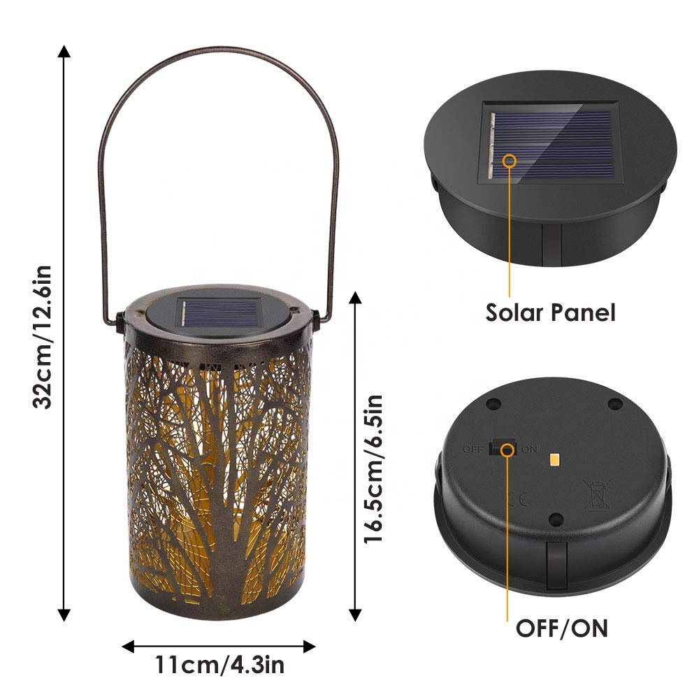 Солнечный фонарь наружное освещение для декоративной атмосферы подвесной садовый фонарь цилиндрическая настольная лампа ночник теплый