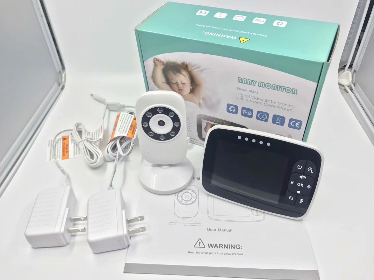 3.5 inch baby monitor factory, wireless baby monitor , video baby monitor factory