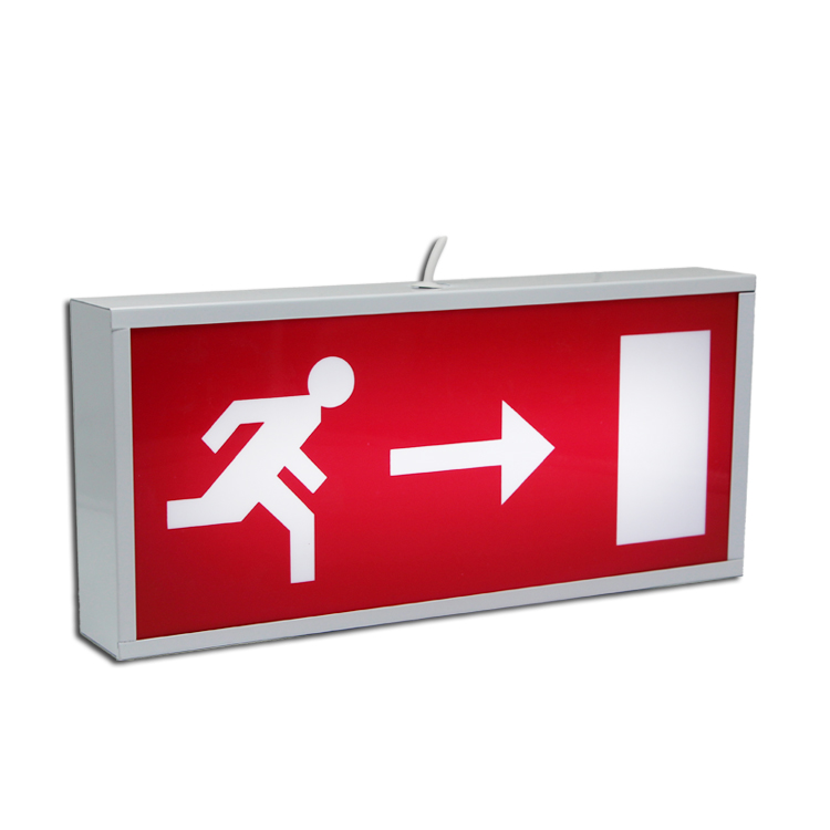 LED Emergency Light 3W Fire Escape 3 Hour Maintained Door White Exit Sign Box