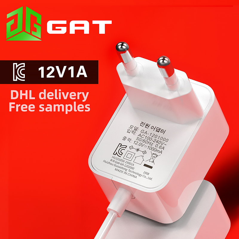 Блок питания KC KCC, 12 В, 1 А, корейский стандарт, 12 Вт, сертификация Kr, Высококачественная Вилка питания, маленькая универсальная бытовая техника