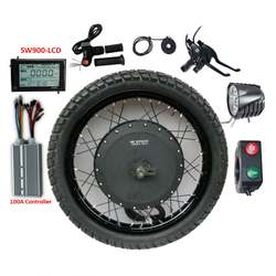 8000w E-Bike-Umrüstsatz für E-Bike-Naben motoren mit bunter Felge