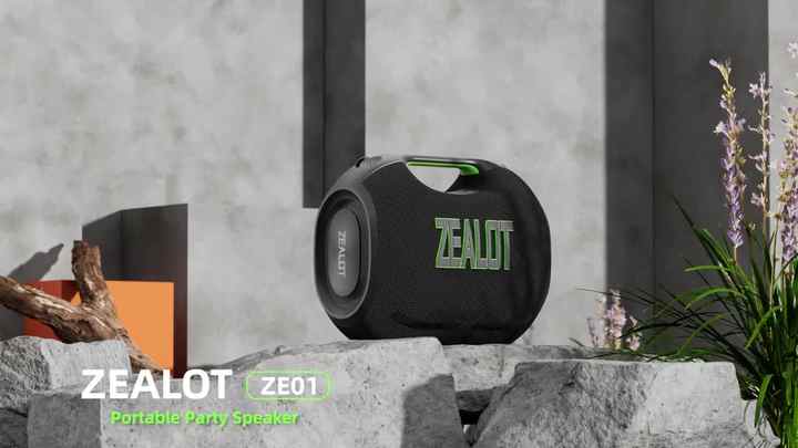 ZEALOT-ZE01 120W ワイヤレススピーカー ZEALOT ZE01 120W Wireless Speaker With Carry Handle,EQ Mode