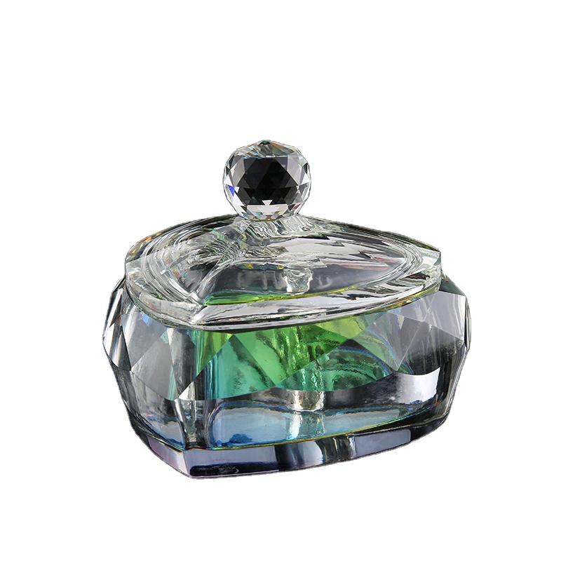 Новое поступление уникальный с украшением в виде кристаллов сахарница в форме сердца Свадебные украшения с украшением в виде кристаллов для конфет с крышкой