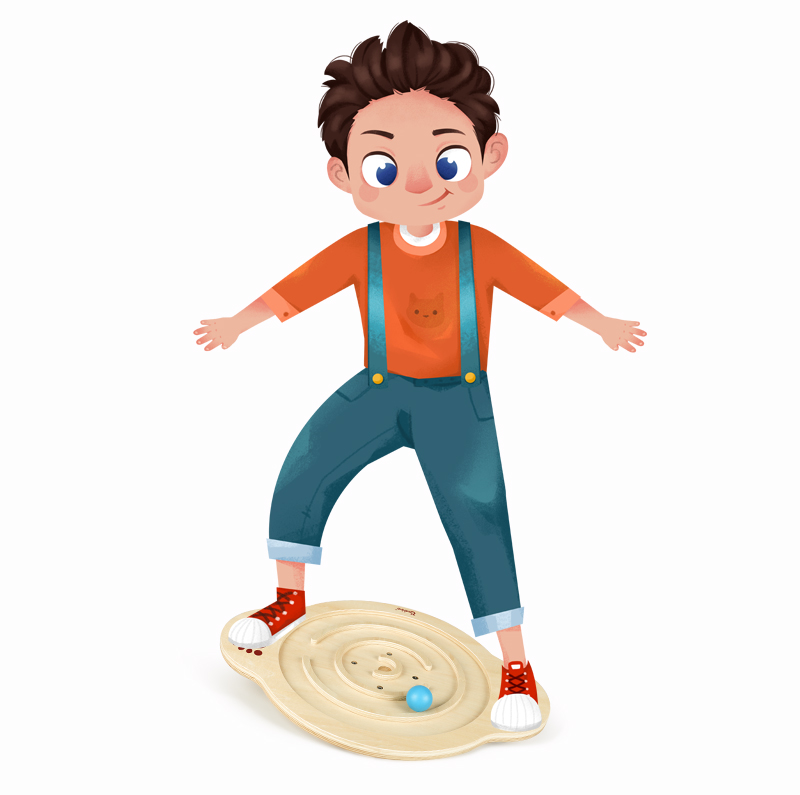 onshine 新设计热卖玩具木球平衡板木制平衡玩具