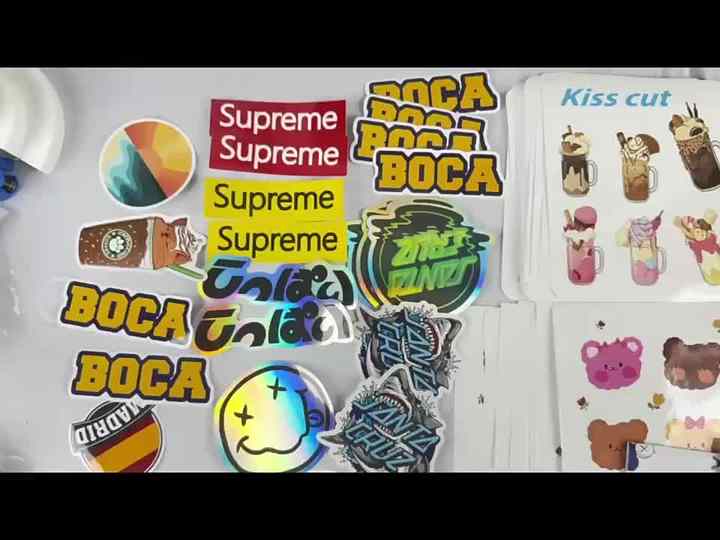 Custom Diy Mobile Phone Case Stickers Holographic Broken Glass