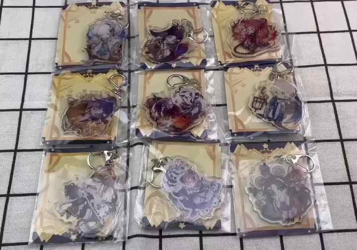 Luxiem VTuber Keychain - Acrylic Animal Keychain of Vox Akuma