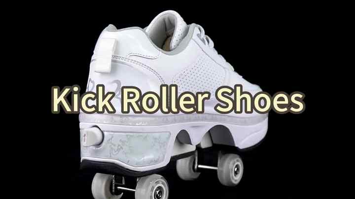SeeMore Wheel Roller Skate Shoes for Boys and Girls Fashion Unisex  Sneakers With Wheels Dual-purpose Skating Casual Shoes