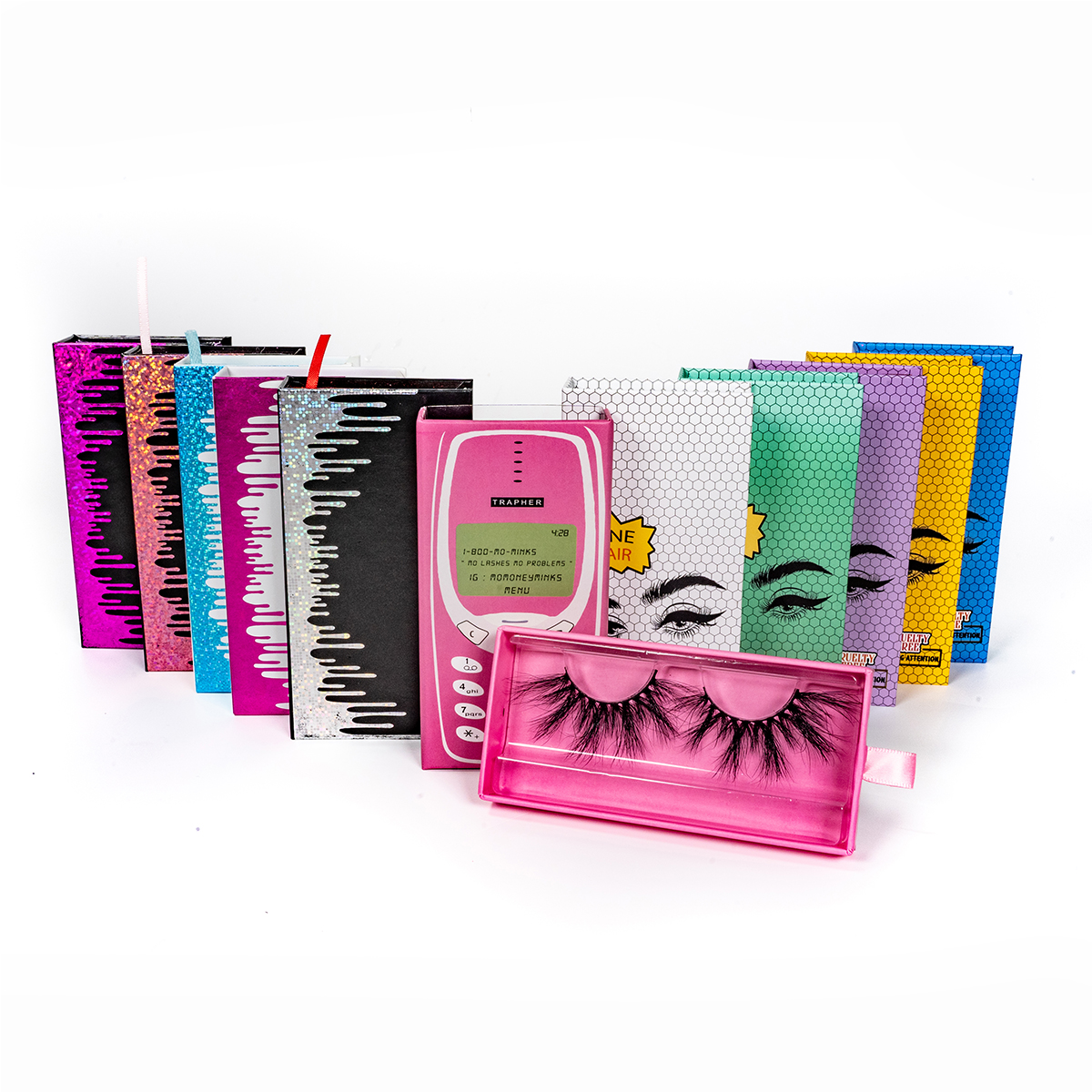 Lashes3d оптовый поставщик 25 мм Магнитная упаковка для ресниц рождественские Чехлы для ресниц