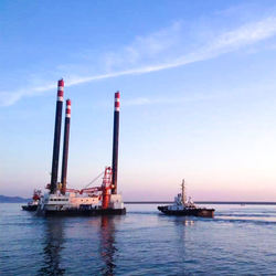 225FT SEU OFFSHORE Self Elevating Platform Unit Ship Jack up barge