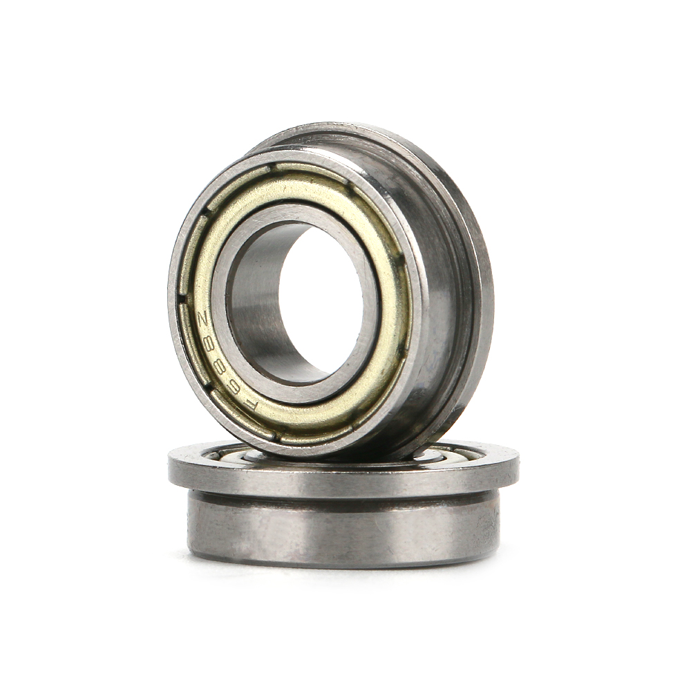 Flanged deep groove ball bearing with single rib F6000 6001 6002 6003 6004 6005 6006 6007ZZ 2RS