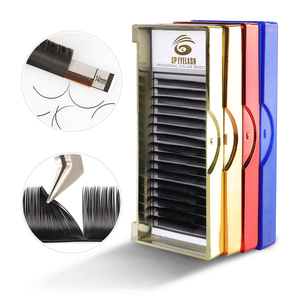 New Soft OEM Private Label Custom Packaging 3D Silk Faux Mink False Lashes Synthetic Individual Eyelash Extension