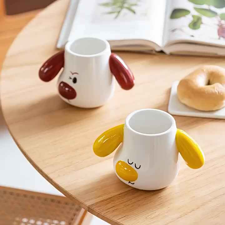 Tazza In Ceramica 3D Con Sorpresa Animale Sul Fondo – Simpatica Tazza Da Caffè, Idea Regalo Gallina, Lavabile In Lavastoviglie - 2