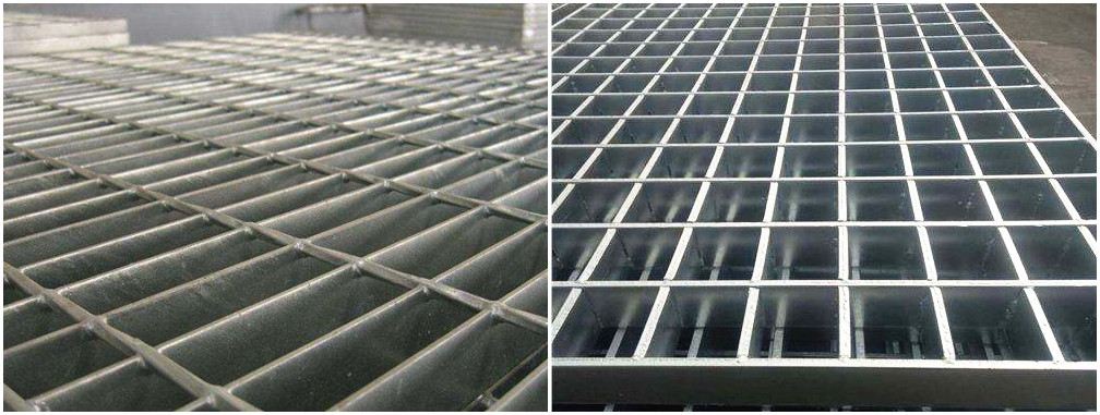 Welded And Press-Locked Hot Dipped Galvanized Steel Grip Strut Safety Grating