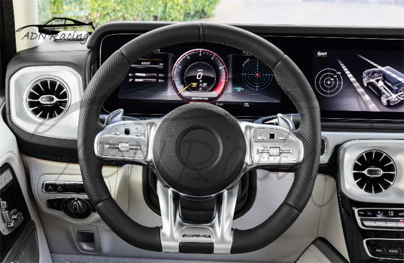 adn 赛车定制碳纤维方向盘梅赛德斯-奔驰 amg c43 glc63 e53 cls53