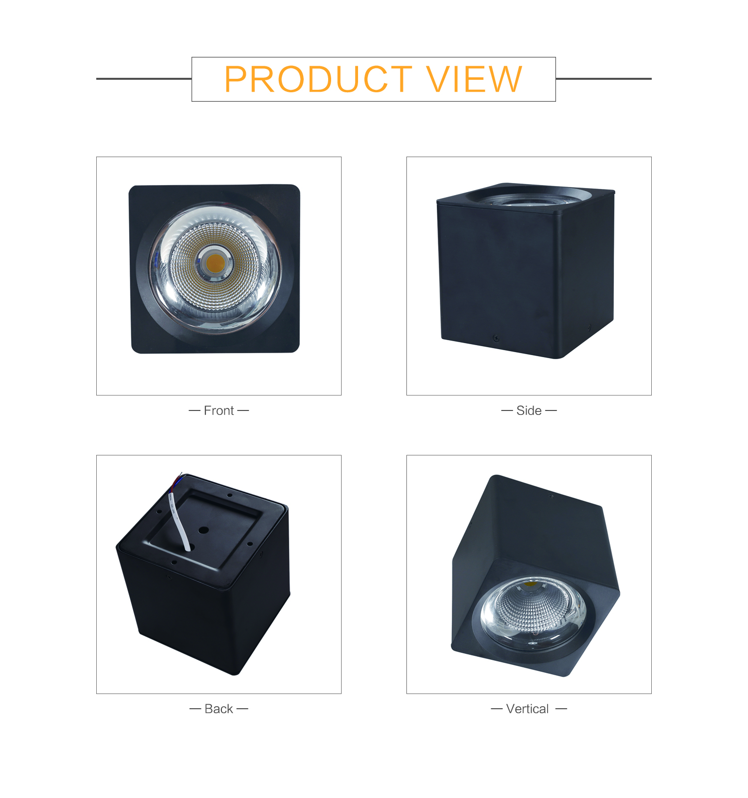 CE ROHS dimmable square cob led surface mounted down light 20w 30w 35w surface mounted led spot down lighting