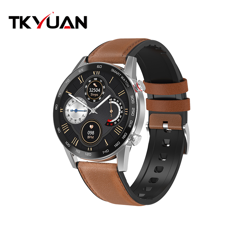 Смарт-часы с функцией звонка, водостойкие Ip68, ЭКГ, пульсометр, Круглый Full Touch, фитнес-трекер для мужчин, спортивные Смарт-часы Dt95