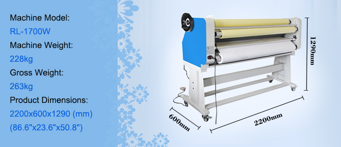 RL-1700W 1600mm 63inch Multi-function Automatic Warm heat assist  Cold Laminator