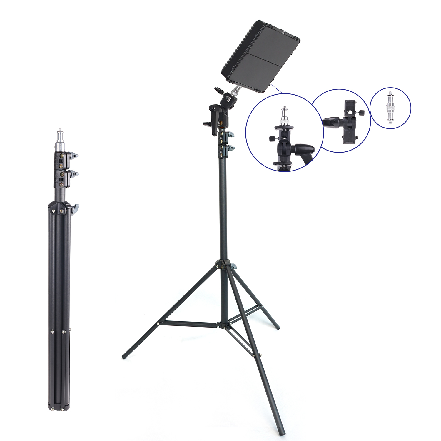 Travor TL-600S 3 in 1 fill in lamp video shooting panel lights led photography light kit