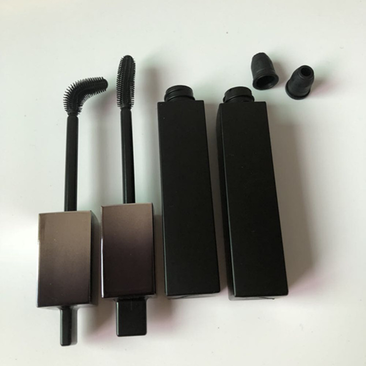 Квадратная изогнутая силиконовая насадка для ресниц, можно поворачивать и изогнуть, пустой контейнер для туши с градиентом «сделай сам»