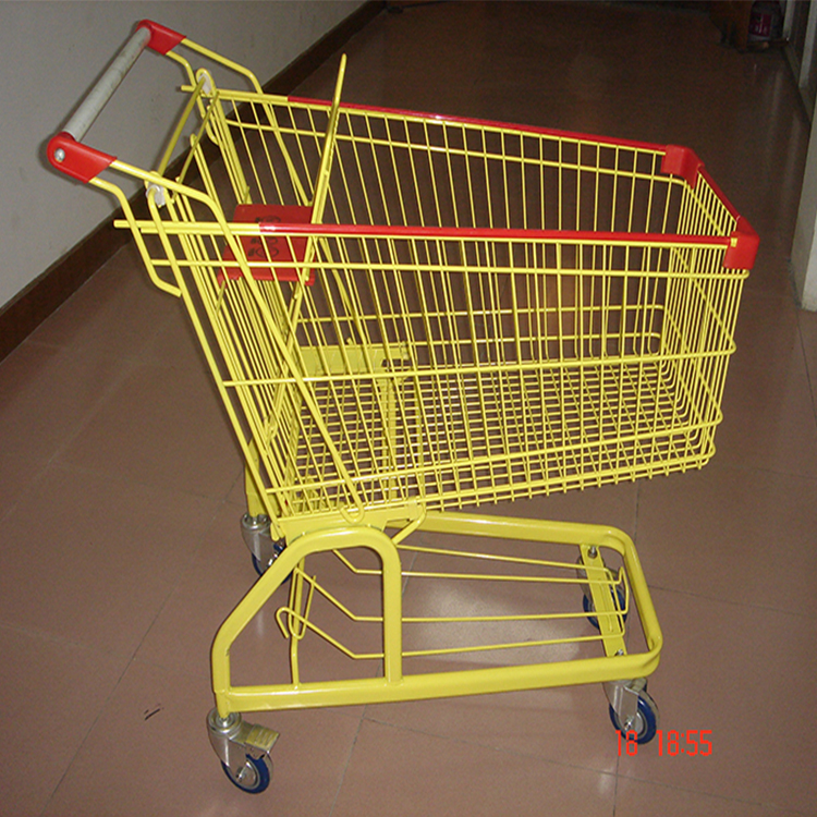 Стандартные тележки для супермаркетов с 4 колесами