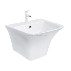 Cheap wash sink sanitary ware ceramic wall hung basin bathroom wc wash sink