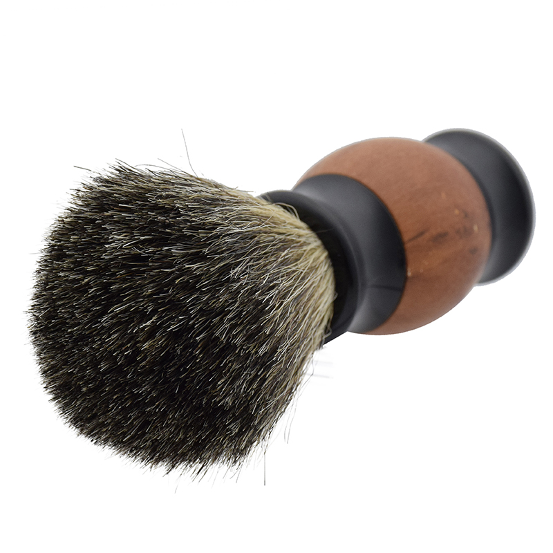 Brocha de afeitar con mango de madera para barba, nuevo estilo, para uso en viajes de sal&oacute;n, brocha de afeitar para limpieza de barba Facial