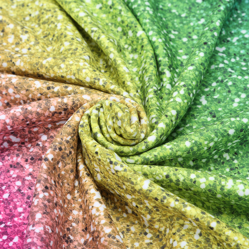 Индивидуальная цифровая сублимационная печать DTY двойная щетка перерабатываемая полиэфирная ткань из спандекса с мягкими ручками