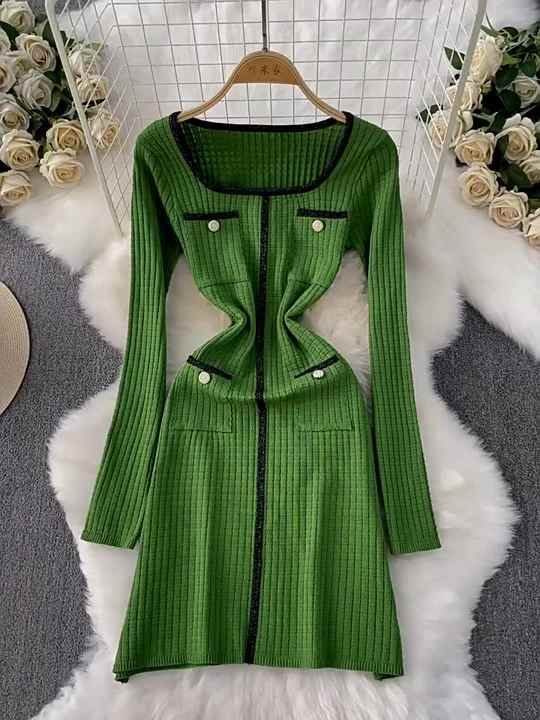 chinese dress ladies Snag Your A-line Knitted Dress on Sale Now – Kawaii Stop main image 1