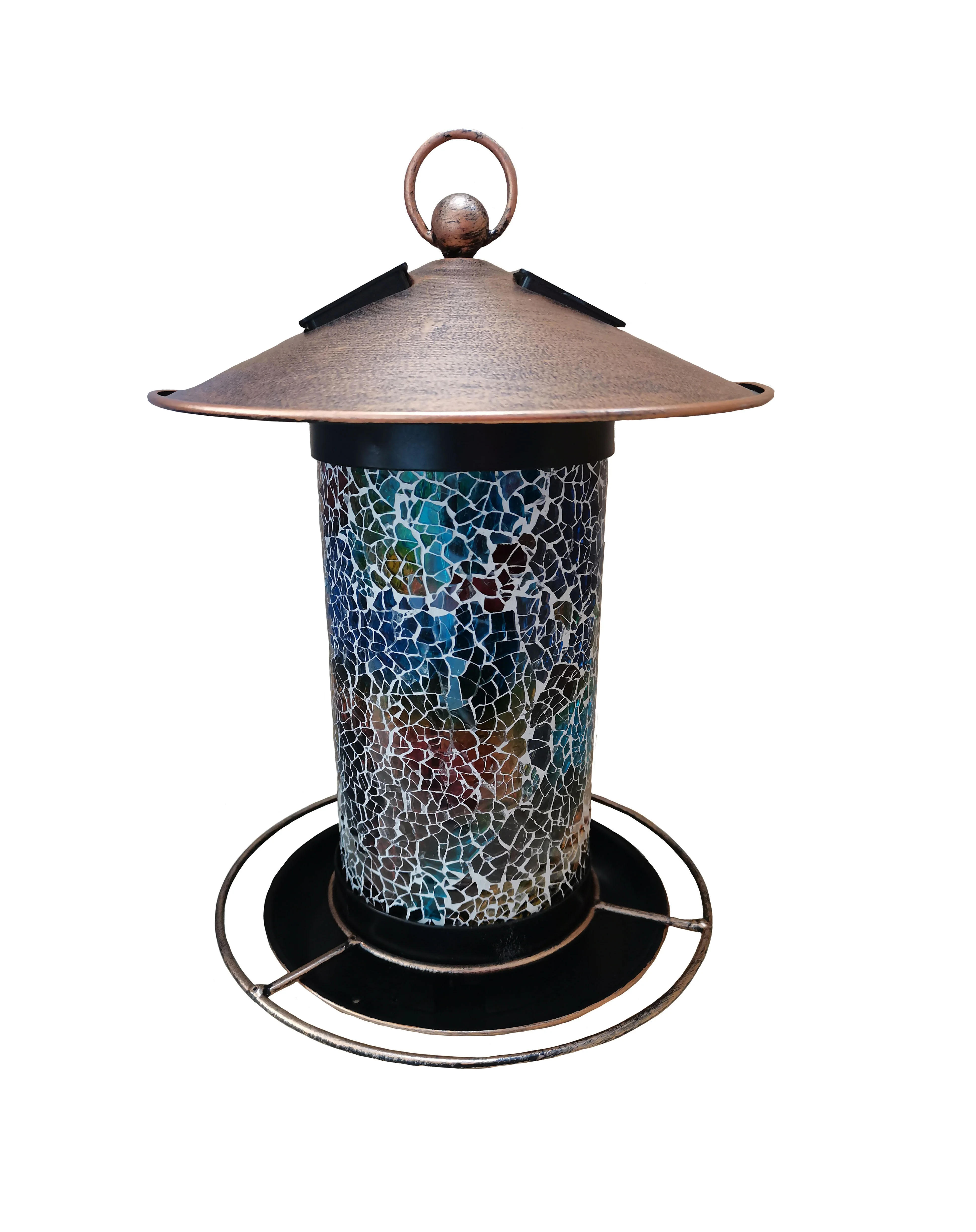 Кормушки для птиц на открытом воздухе, подвесные кормушки для сада, двора, наружное украшение, водонепроницаемая кормушка для птиц на солнечной батарее