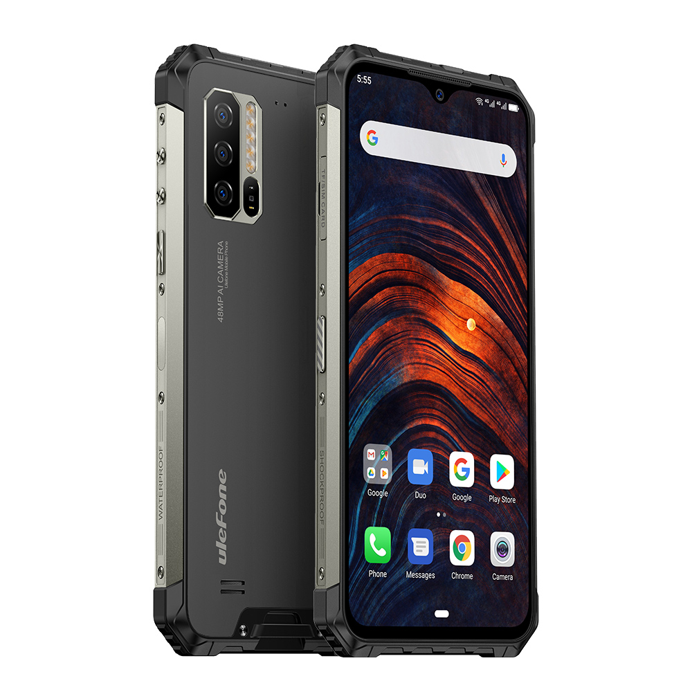 Ulefone Power 7 IP68 водонепроницаемый мобильный телефон 4G смартфон сердечного ритма трекер NFC Octa Core 6,3 inch 8 ГБ + 128 ГБ 48MP Al тройной Автомобильная камера заднего вида