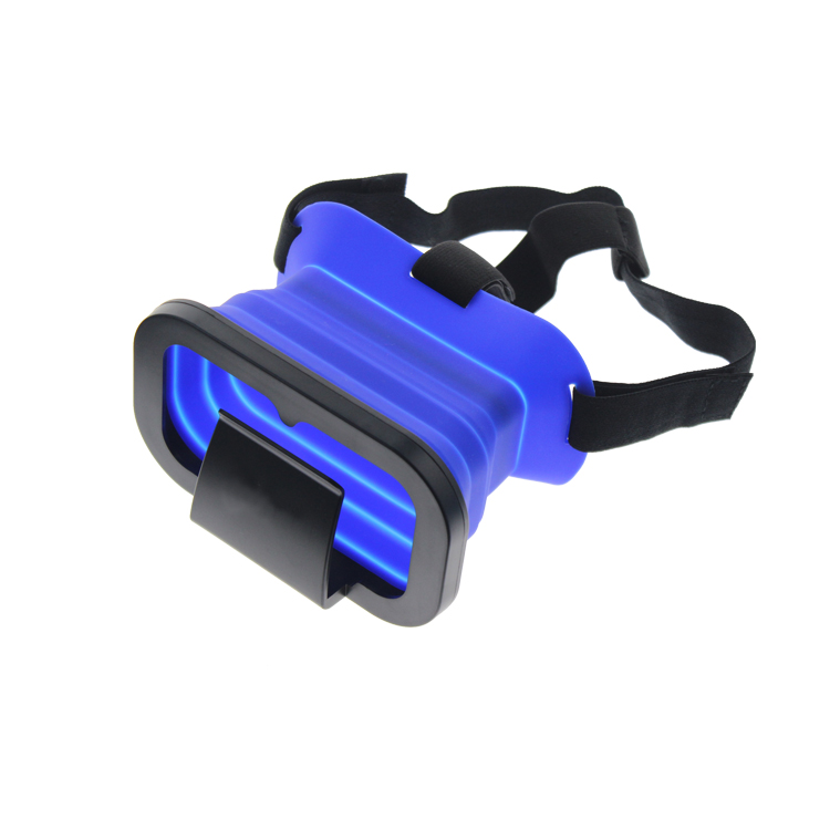 Силиконовый регулируемый складной дешевые 3D Очки виртуальной реальности VR гарнитура VR Очки виртуальной реальности для мобильного телефона