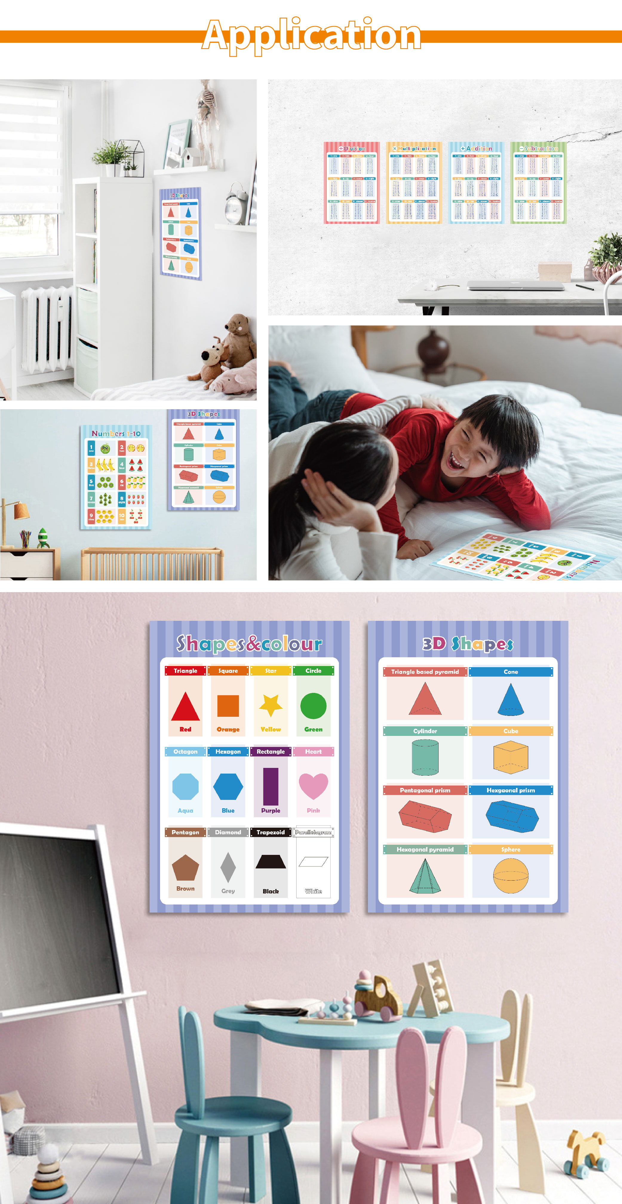 Custom Design Educational Poster Printing After School Poster Printing For Indoor Wall