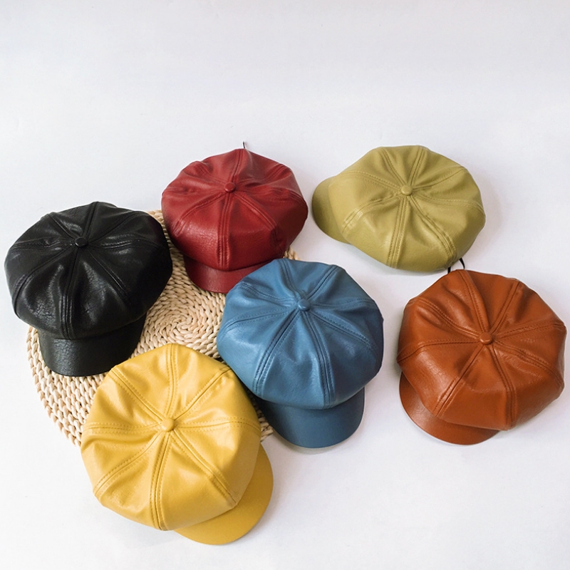 AL8066W детская шапка для маленьких девочек и мальчиков из искусственной кожи; Детские шапки; Сезон осень-зима