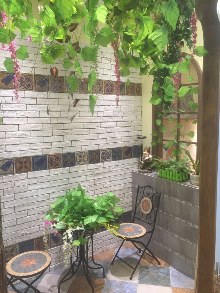 GB-L01 pure white faux cultural stone brick