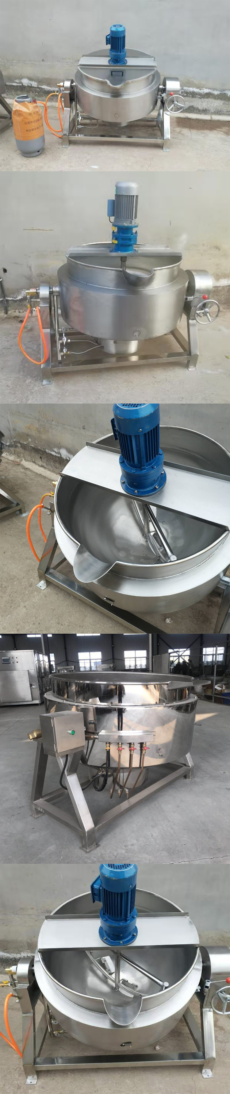 Nước Sốt Gia Vị Gia Vị Chảo New Tự Động Thiết Bị Máy Làm Thực Phẩm Với Khuấy Chức Năng Đun Sôi Pan